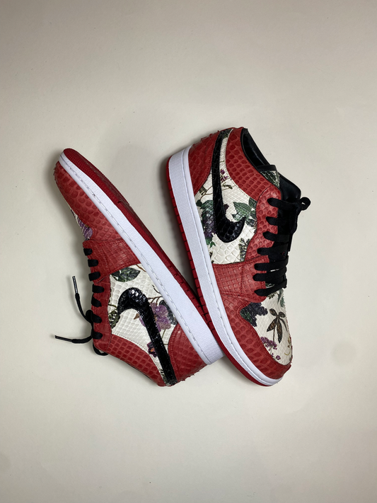 AJ1 Low - Flower Python